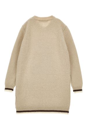 beige fabric dress MONNALISA KIDS | 19F91660610002